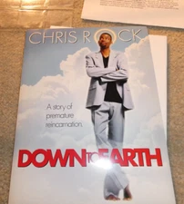 2001 Down to Earth Movie Press Kit Folder w Still Photos Slides Production Notes