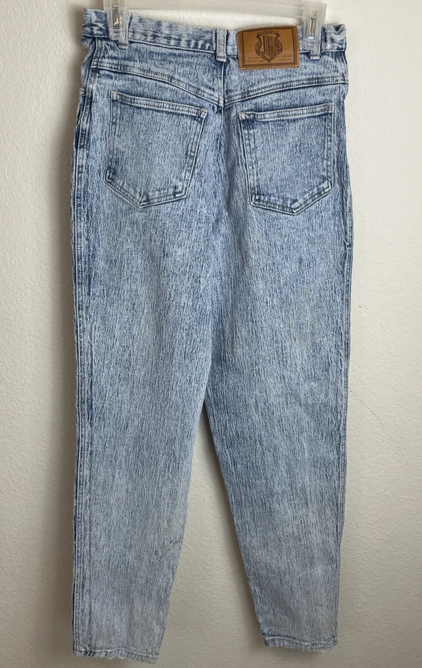 Vtg 80s Gitano Mom Jeans Acid  Wash Tapered Leg Size 12 - Image 2 of 4
