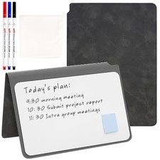 Sayeec Whiteboard Notebook, Portable Dry Erase Board With 3 Colors Fineliner Pen