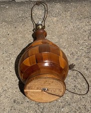 Custom 1 of a kind Wooden Brown Lamp Base Cor...