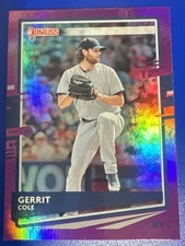 2020 Donruss Gerrit Cole #115 Holo Purple New York Yankees Baseball MVP MLB ⚾️
