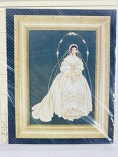 Vtg Lavender  Lace  I Thee Wed  Stitch Chart LL29 Marilyn Leavitt-Imblum  NEW