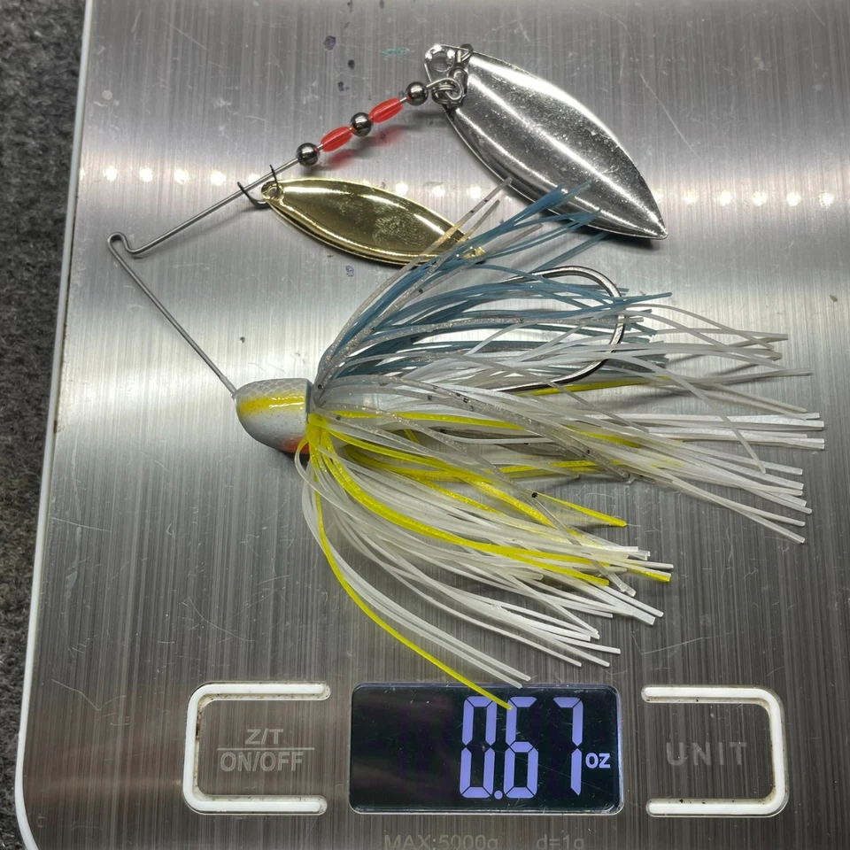 Strike King KVD Finesse Spinnerbait Doble Sauce 1/2 OZ - Sexy Shad Foto 4 de 4