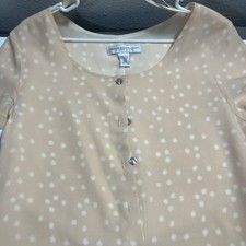 Valerie Stevens Petite 4 Pure Silk Pink Button Front Dress