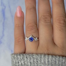 Blue Kyanite Ring / 925 Sterling Silver Ring / Healing Gemstone / Gifts for her