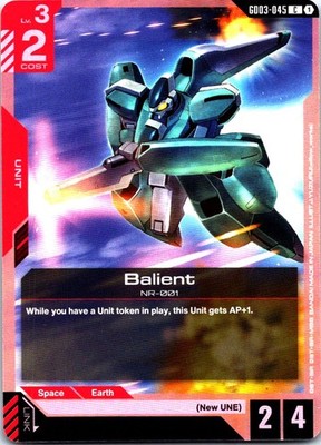 Balient Gundam TCG Steel Requiem GD03 GD03-045 Common PLAYSET