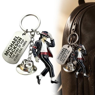 Michael Jackson Keyring Schlüsselanhänger Beutel Auto Haus Schlüssel Halter