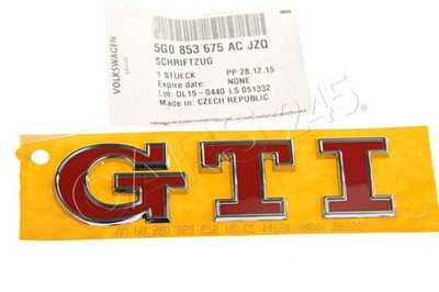 Original VW Golf R32 Gti Rabbit hinten rot Zeichen Emblem 5G0853675ACJZQ