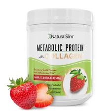 NaturalSlim Metabolic Protein Shake Powder with Collagen – Meal Replacement