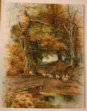 AUTUMN IN THE FOREST jigsaw puzzle, figurals 250 pieces, wooden, R. Tuck Zag Zaw