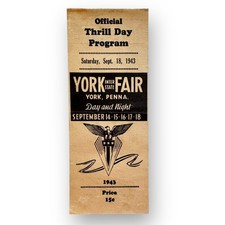 Rare JACK KOCHMAN York Interstate Fair Progra...