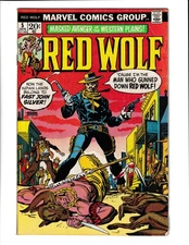 Red Wolf #5 (1973) 1st Fast John Silver Marvel Comics