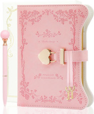 hi SCI Diary with Lock and Keys for Girls  Women, 360 Pages Journal with Lock