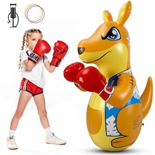 Kids Punching Bag 3-8 with Air Pump, Toddler Punching Bags for Kids, Inflatab...