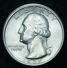 1935 25C Washington Quarter AU/BU Slider ~ 26052