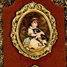 Vintage Card Victorian Showcase Frame National Handcraft Institute De Moines IA