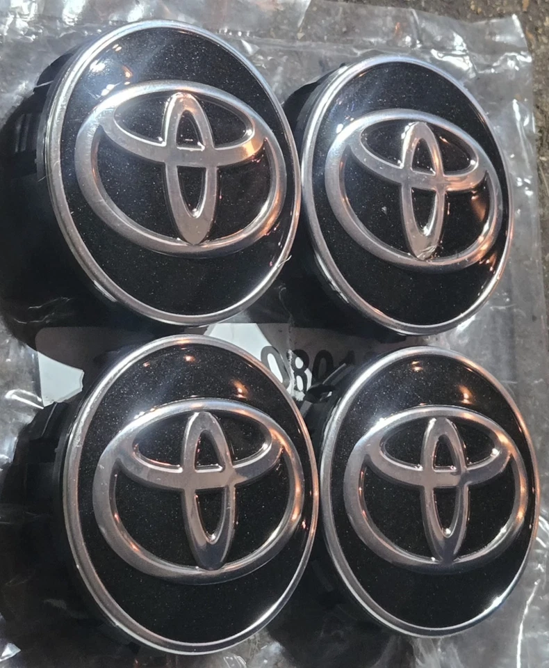 Juego de 4 tapacubos centrales OEM 2014-2025 Toyota Camry RAV4 Sienna C-HR 42603-08010 Foto 3 de 4