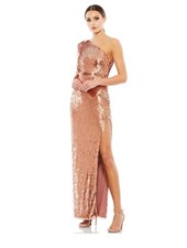 Mac Duggal 10788 One Sleeve High Slit Dress size 14 