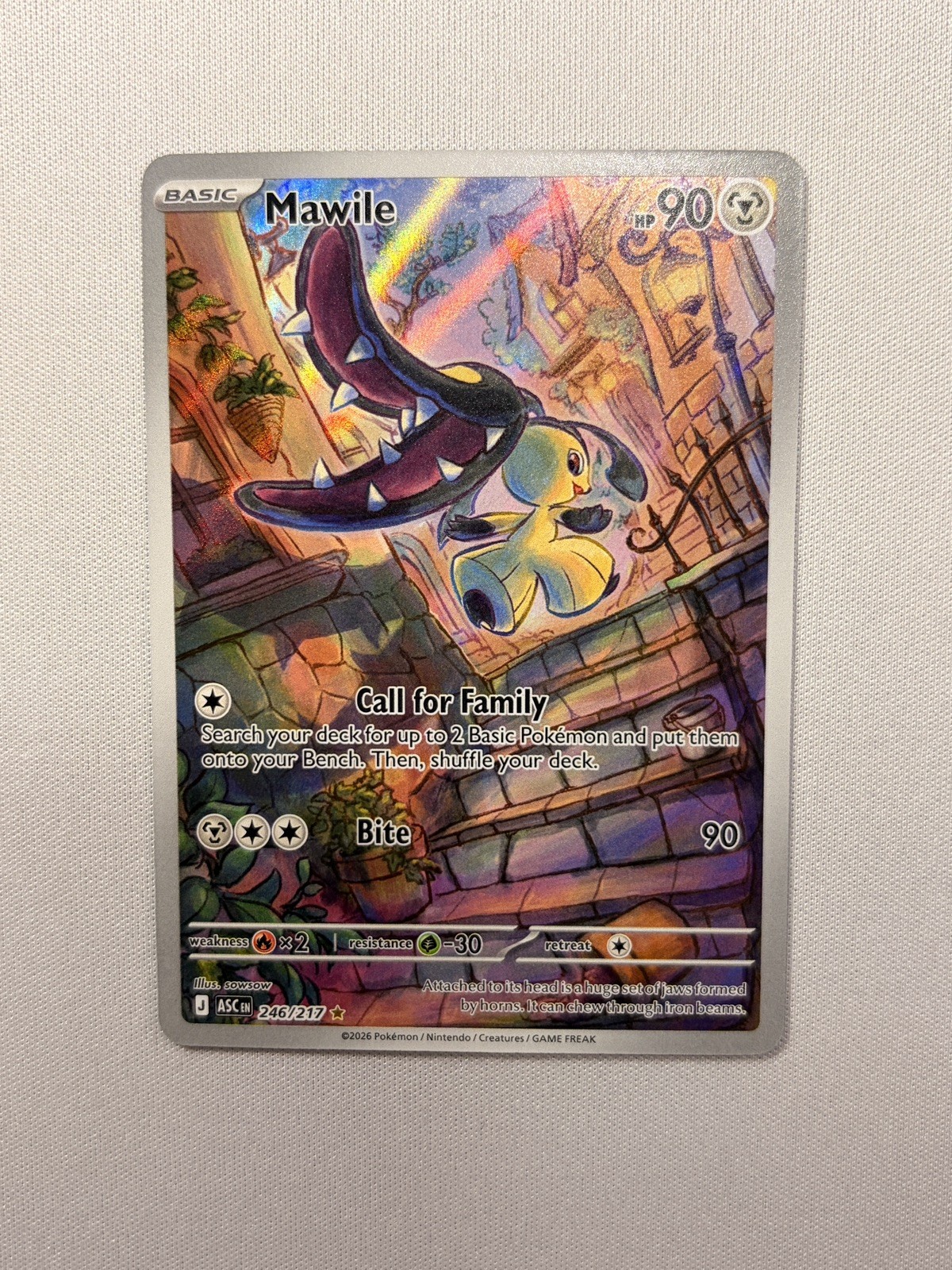 Mawile 246/217 ME: Ascended Heroes Illustration Rare Holo Pokemon TCG Card NM