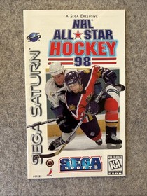 NHL All-Star Hockey 98 (Sega Saturn, 1998) Disc & Manual Only T&W