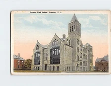 Postcard Trenton High School Trenton NJ USA