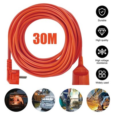 30m Verlängerungskabel 230V Verlängerung Stromkabel Outdoor Garten Kabel