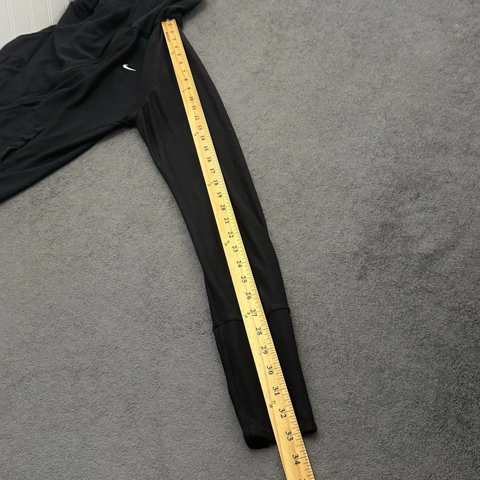 Chaqueta deportiva Nike vintage y2k cremallera para mujer mediana negra ropa deportiva correr Foto 4 de 4