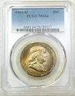 New Listing1961 D Franklin Half Dollar PCGS MS64 95% FBL Frosty PQ Just Graded #A338L
