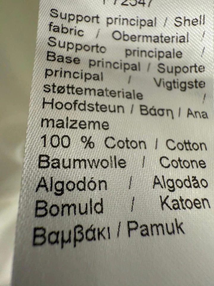 Lacoste "Made in France" L White Hoodie Striped Cuff Green Lined Cotton - Image 3 of 4