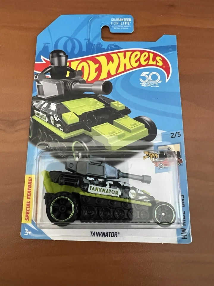 Hot Wheels Grey Camo Tanknator Assault Tank 50th Anniversary Treasure Hunt - Image 2 of 4