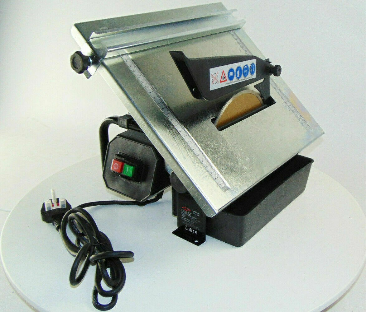 Electric Tile Cutter 180Mm 600W Wet Saw Diamond Blade Uk Stock D Pro T ...