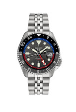 Seiko 5 Sports SSK019K1 GMT Automatico Uomo Grigio Cassa 42.5mm Acciaio Nuovo