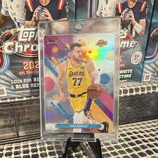 Topps Finest 2025-26 Luka Dončić refractor Los Angeles Lakers basketball #81