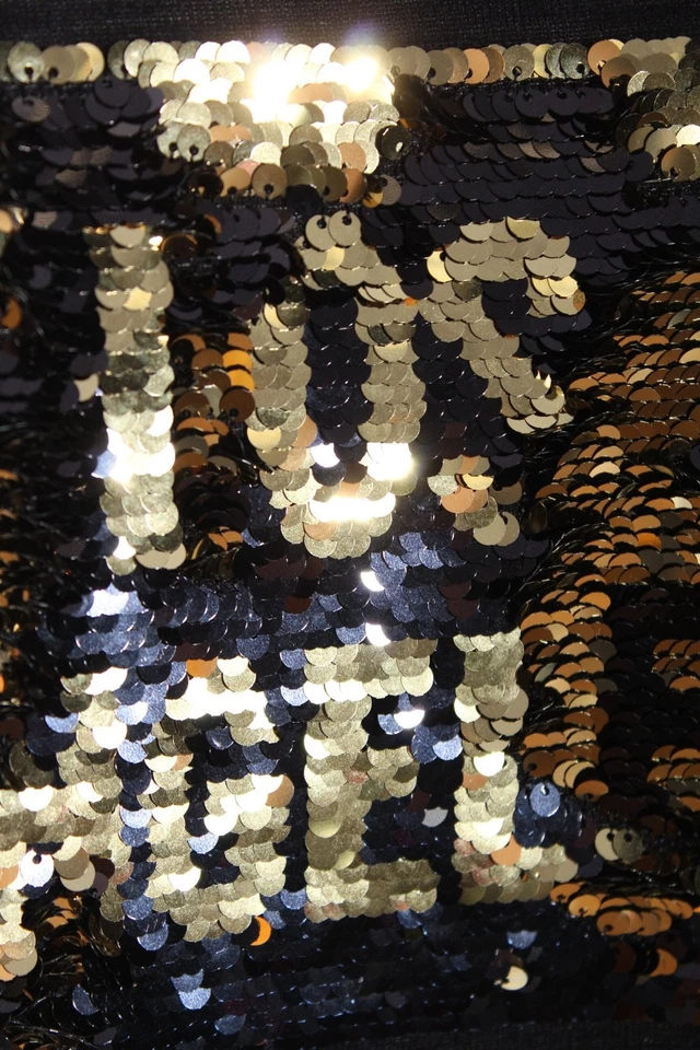 SPRINGFIELD U-Boot-Shirt Damen Shirt Gr. DE 38 schwarz-goldfarben Casual-Look - Bild 4 von 4