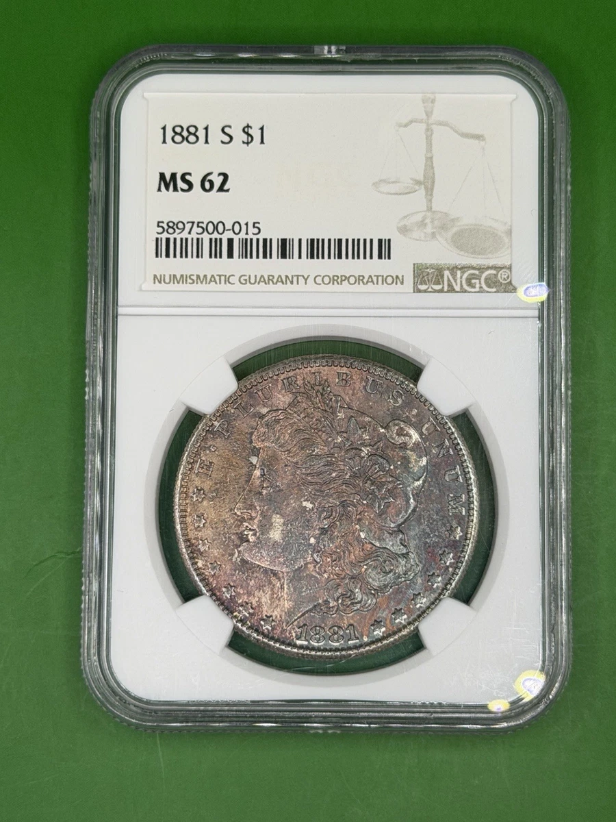 MS 62 Graded 1881 Year Morgan US Dollars (1878-1921) for sale | eBay