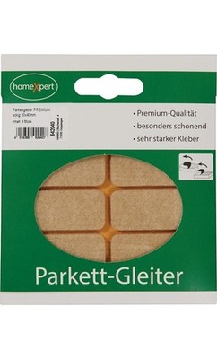 HANSI-Siebert Parkettgleiter Premium 20 x 40 mm Filz natur eckig selbstklebend