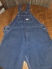 Round House Dark Denim Overalls 48X32 Made In USA