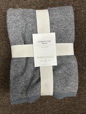 Gray Threshold Cashmere-like Throw Blanket 50" 70" New with tags