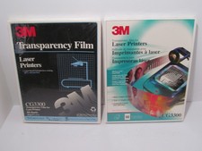 3M Transparency Film for Laser Printers CG3300 2 Boxes of 50 Sheets - NEW