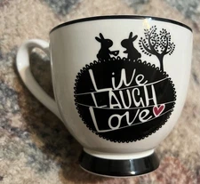 Portobello By Inspire Live Laugh Love Coffee/Tea Cup Bone China VGC