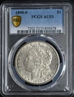 1890-S Morgan Dollar PCGS AU53