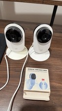 YI Home Security Camera 2-Pack, 1080p, Wired Wi-Fi, Night Vision, White, Indoor