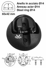 Ankerplatte Stahl Erde Wand &Oslash;14x65x42 Universal Motorrad Roller
