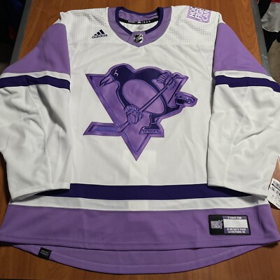 MiC Adidas Authentic Pittsburgh Penguins Hockey Fights Cancer HFC