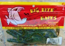 BIG BITE BAITS ~ 7 WATERMELON COLOR 5" LONG FISHING LURES ~ NEW ~ C