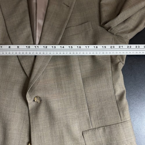 Hart Schaffner & Marx Suit 42L 33W Mens Brown Check Wool - Picture 10 of 16