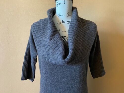 NWT Club Monaco Brown Alana Cashmere Short Sleeve Sweater Dress Size Small - Bild 2 von 5