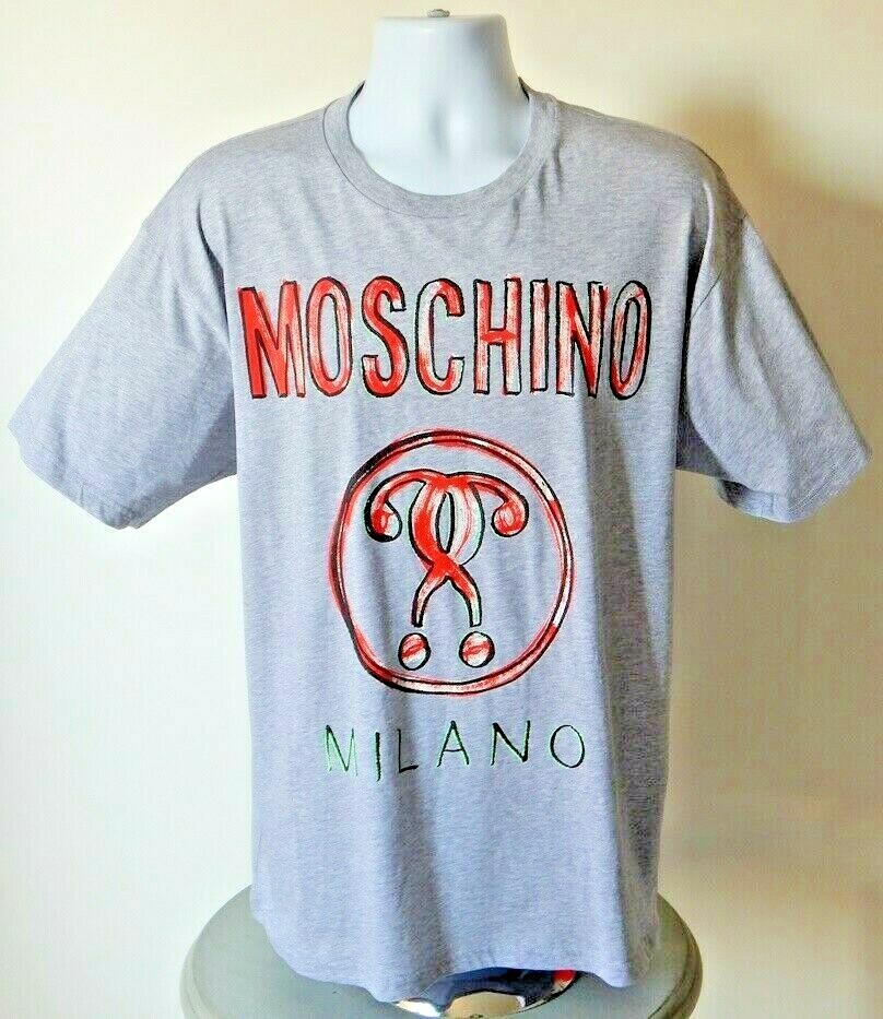 NWT MEN AUTHENTIC MOSCHINO COUTURE MULTICOLOR PRINT GRAPHIC