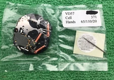 Seiko SII Epson VD57B Watch Movement With Stem, Date at 3, NOS