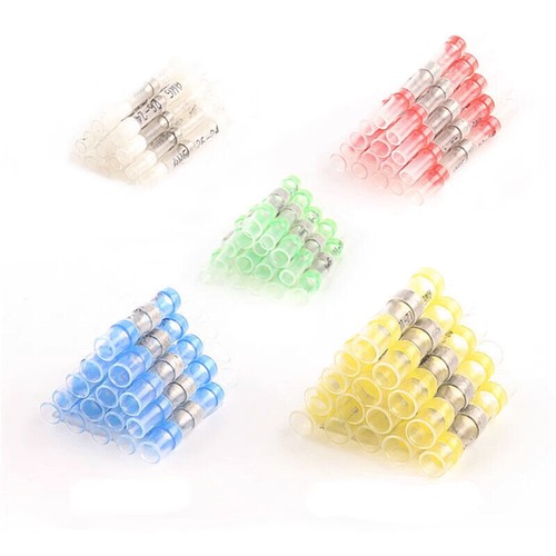 140 Stck. Wasserdicht Lötzinn Dichtungshülsen Wärmeschrumpf Stoßdraht Verbinder Klemmen - Bild 3 von 11